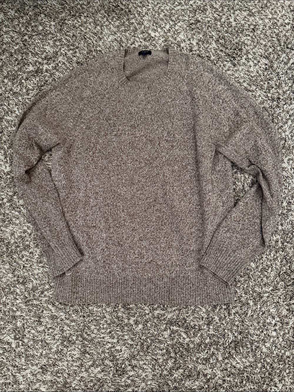 J. Crew Men's Crewneck Sweater in Heather Taupe